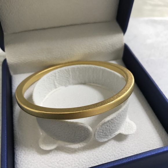 Jewelry Vintage 24k Solid Gold Frosted Bracelet Poshmark